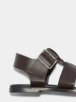 Whit Leather Sandals - Image 4