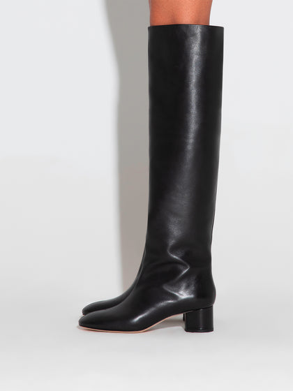Aeyde Black Willa Over knee Boots