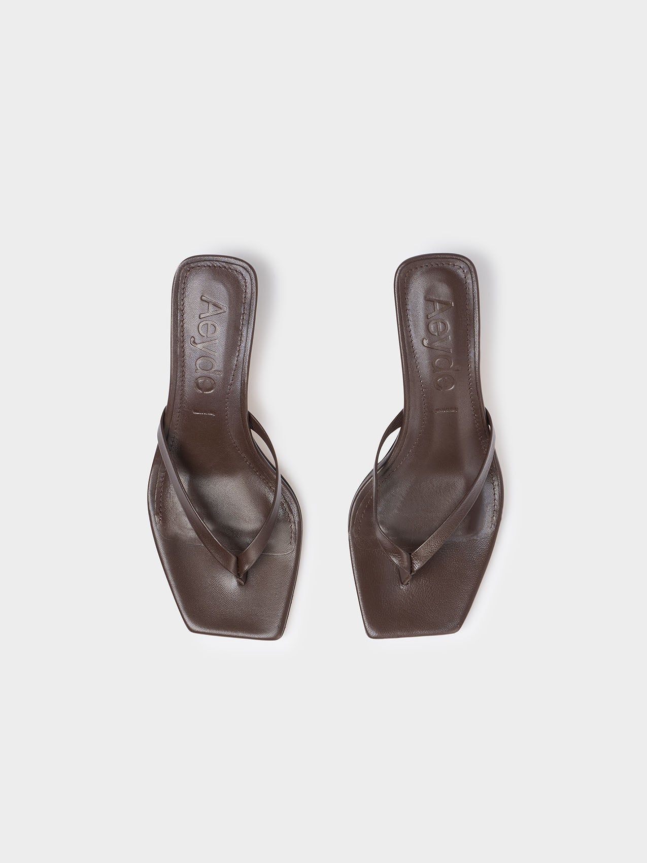 Wilma Leather Toe-Post Sandals â Aeyde