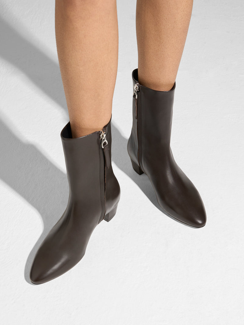 Yasmin Leather Ankle Boots