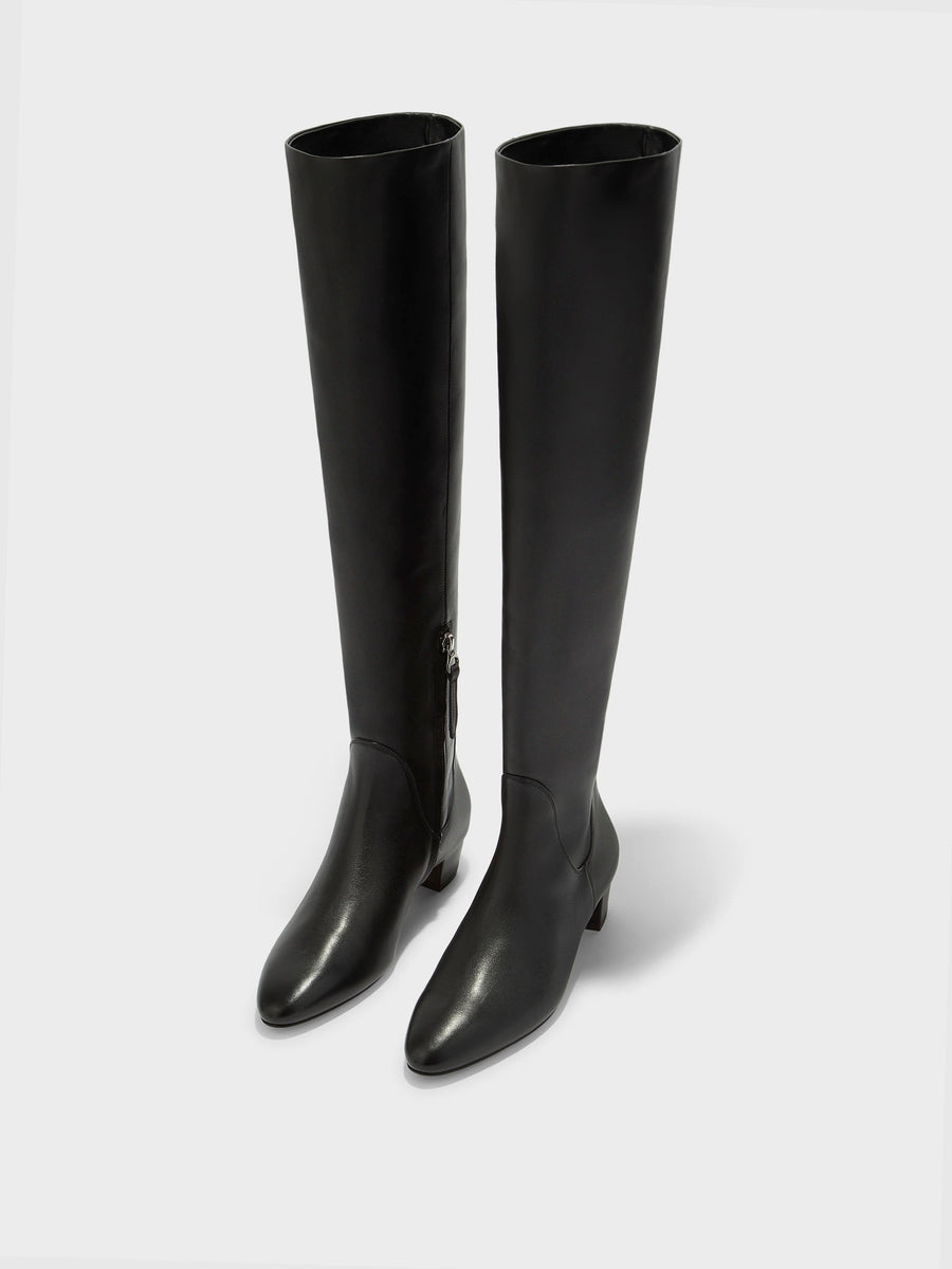 Yonda Leather Over-Knee Boots