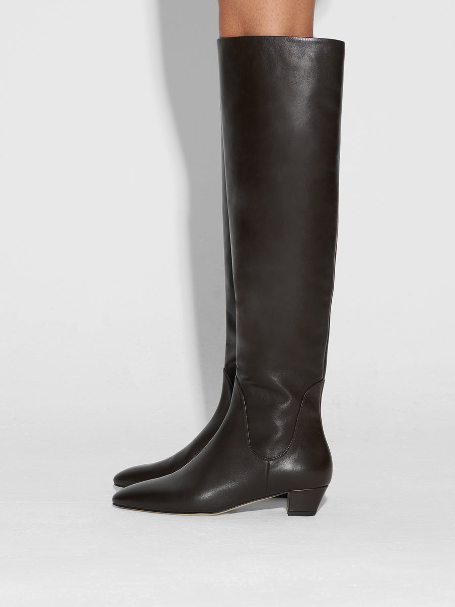 Yonda Leather Over-Knee Boots