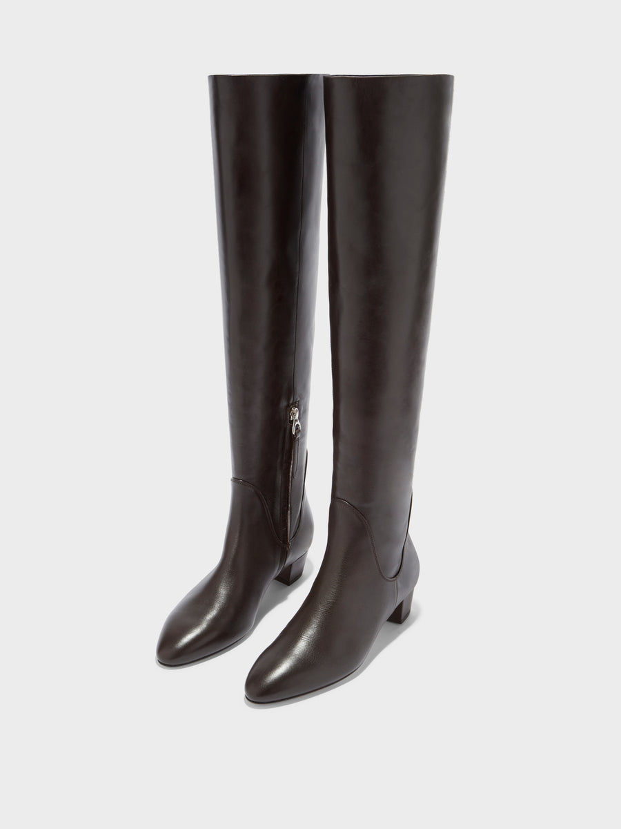 Yonda Leather Over-Knee Boots