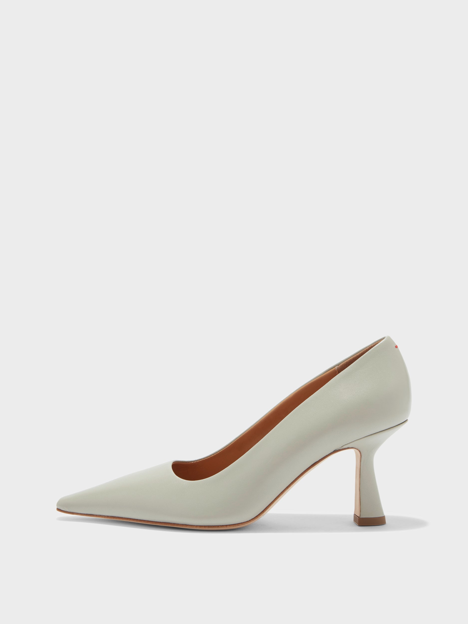 Aeyde | Zandra Leather Pumps Leather Pumps for Women | Cloud Nappa | Pointed Toe | High Heel | Side View