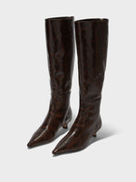 Zazie Leather Knee-High Boots - Image 2