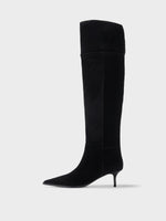 Zsazsa Suede Over-Knee Boots - Image 1