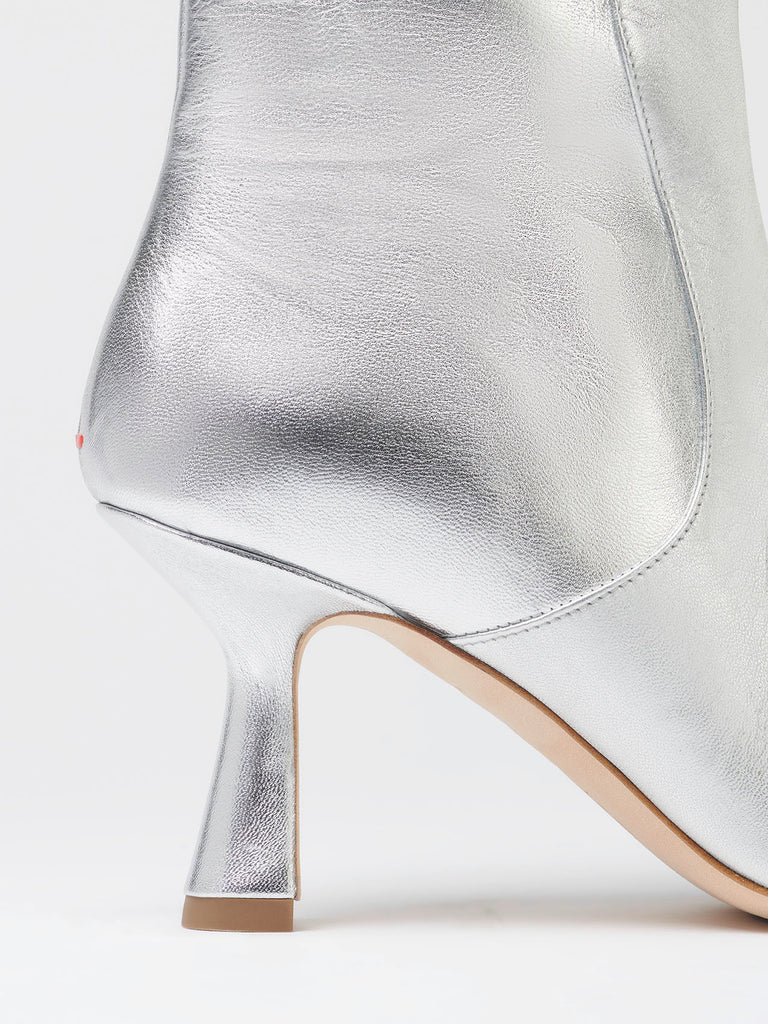 Aeyde | ZURI Silver High Ankle Boot