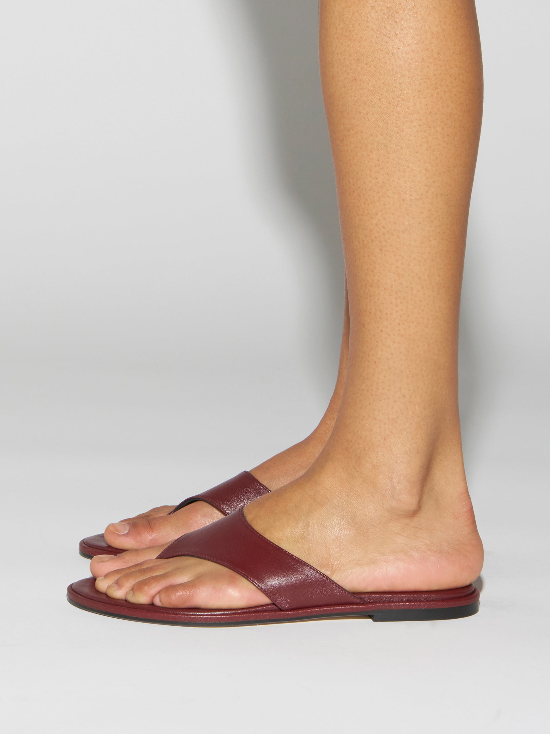 Amaya Leather Flat Sandals | Port Nappa