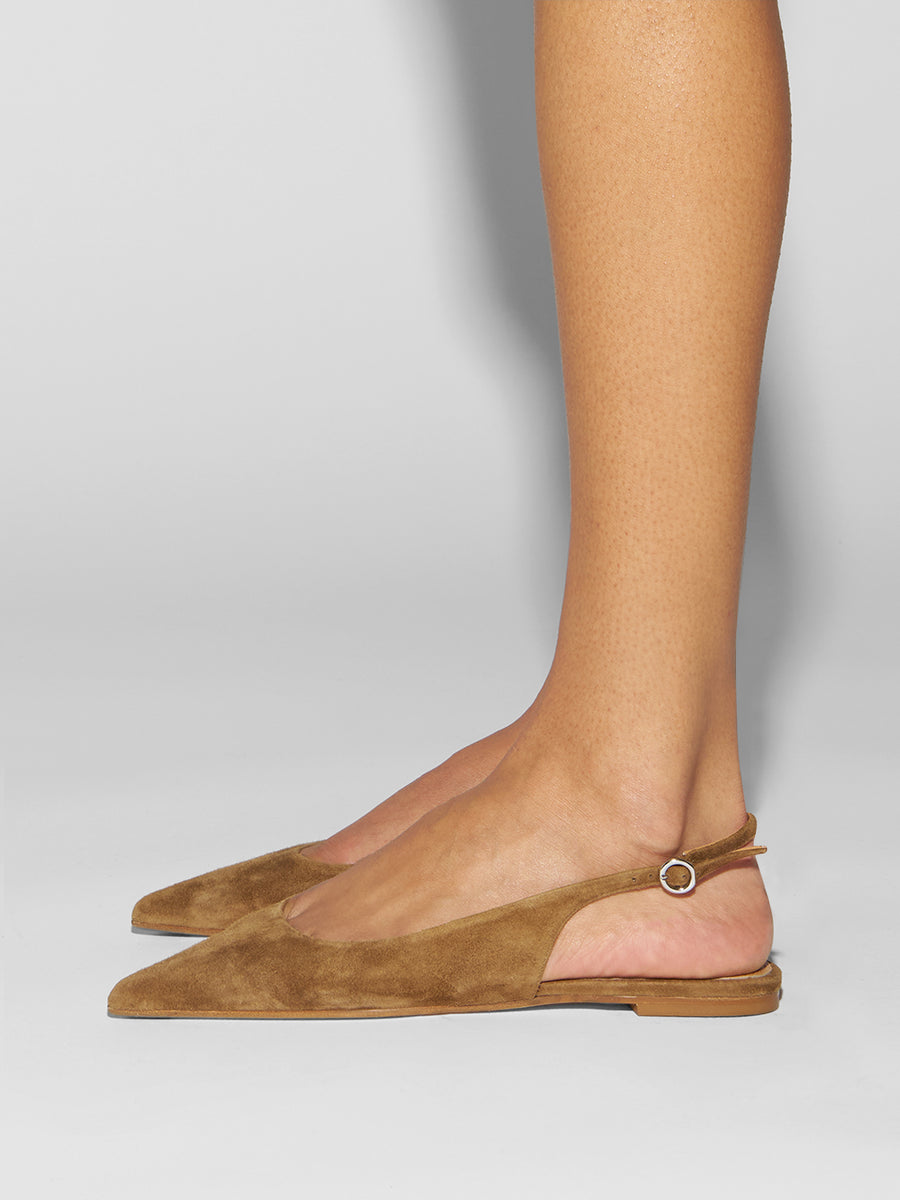 Annora Suede Slingback Flats