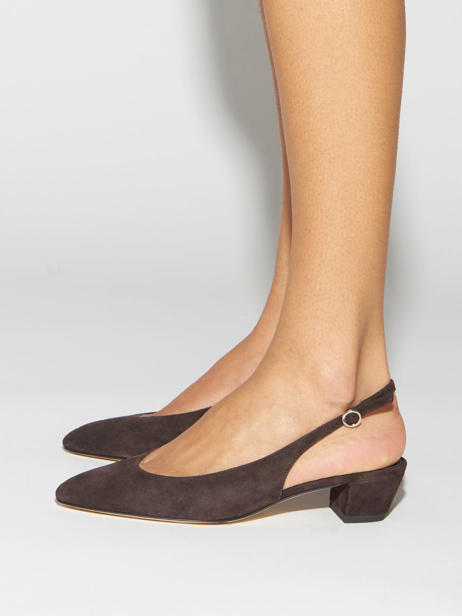 Celeste Suede Slingback Pumps