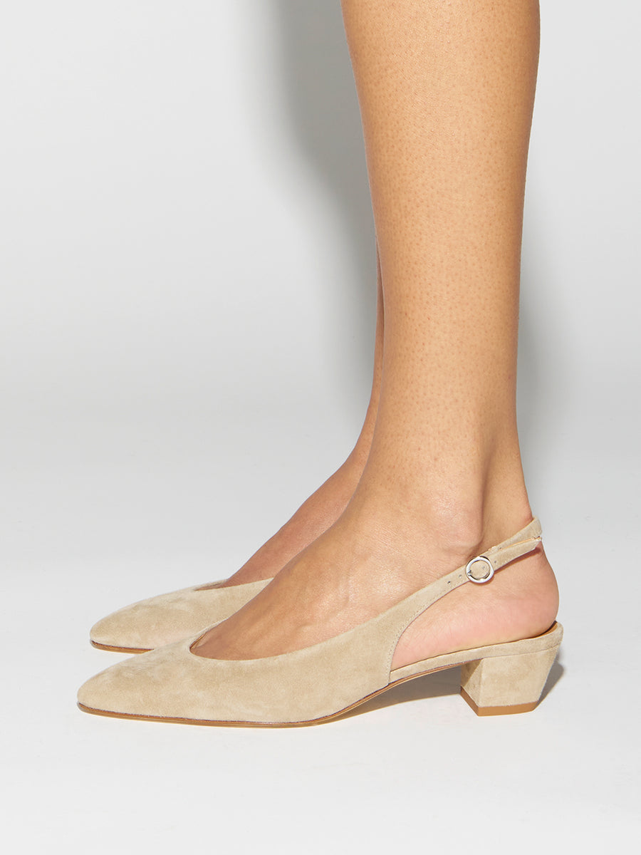 Celeste Suede Slingback Pumps