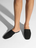 Rega Suede Round-Toe Mules - Image 2