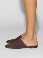 Rega Suede Round-Toe Mules - Image 6