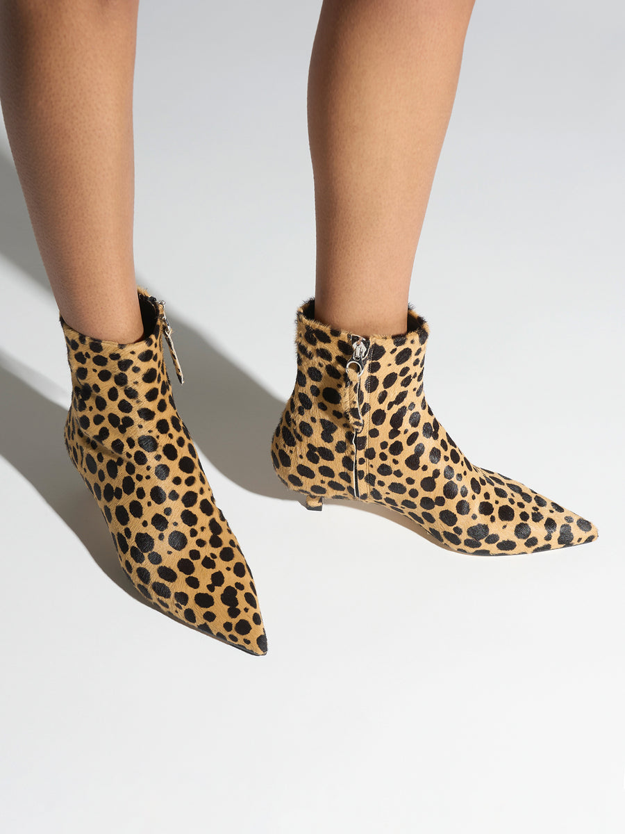 Sofie Leopard Ankle Boots