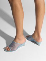 Suzanne Mesh Wedge Sandals - Image 2