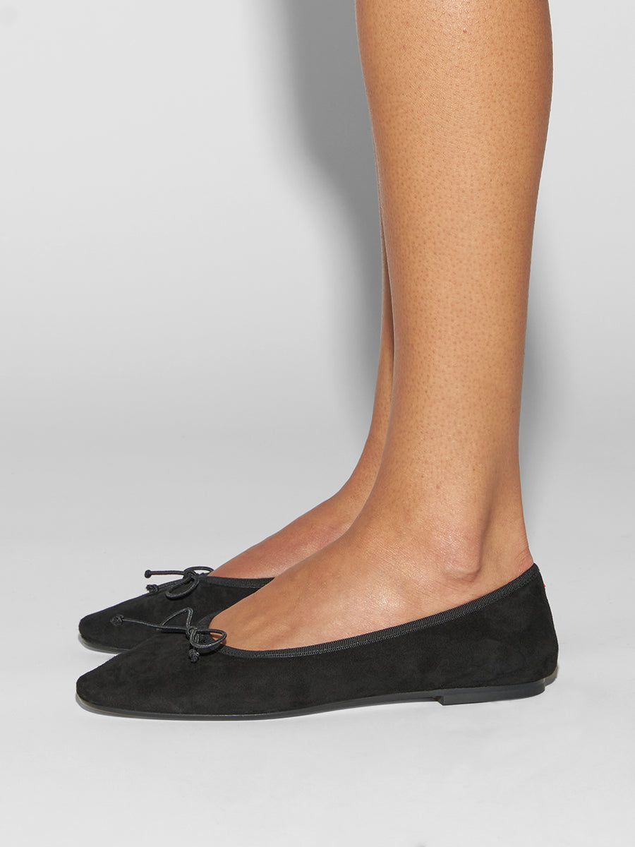 Tiby Suede Ballet Flats