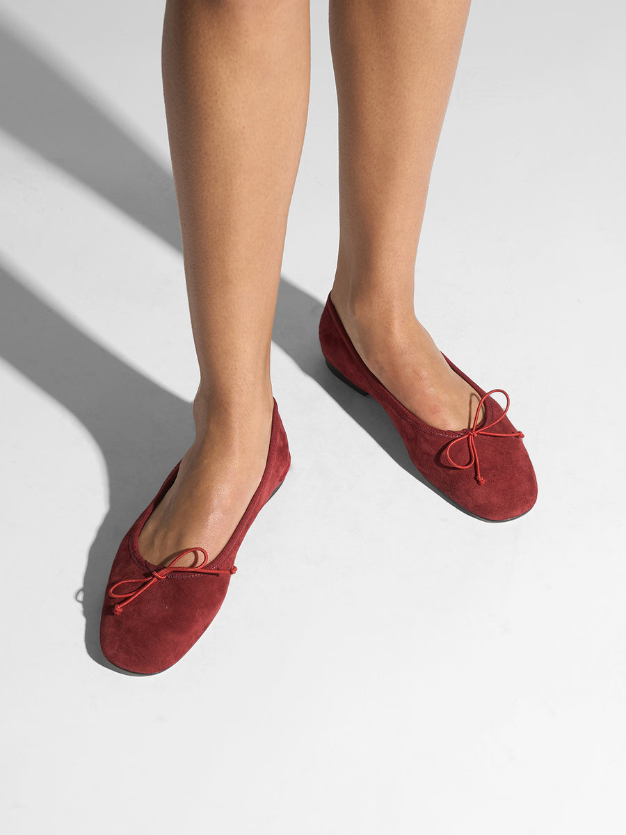 Tiby Suede Ballet Flats