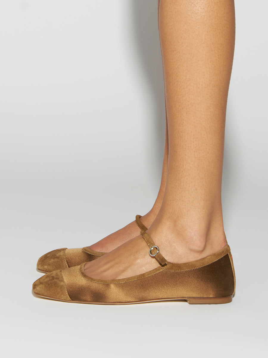 Uma Cap Satin Mary-Janes