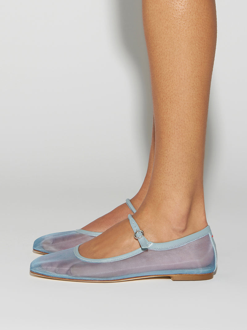 Uma Mesh Mary-Jane Flats