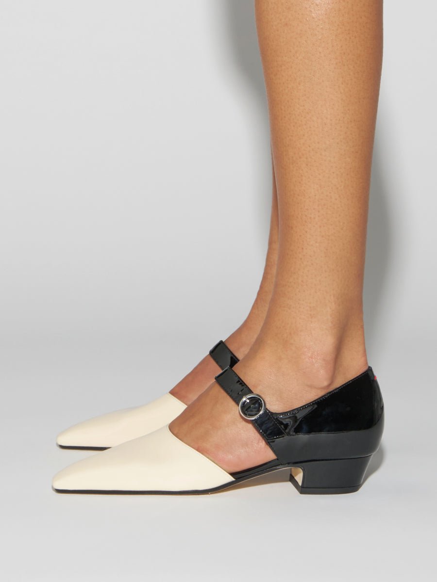 Yara Duo-Tone Mary-Jane Pumps