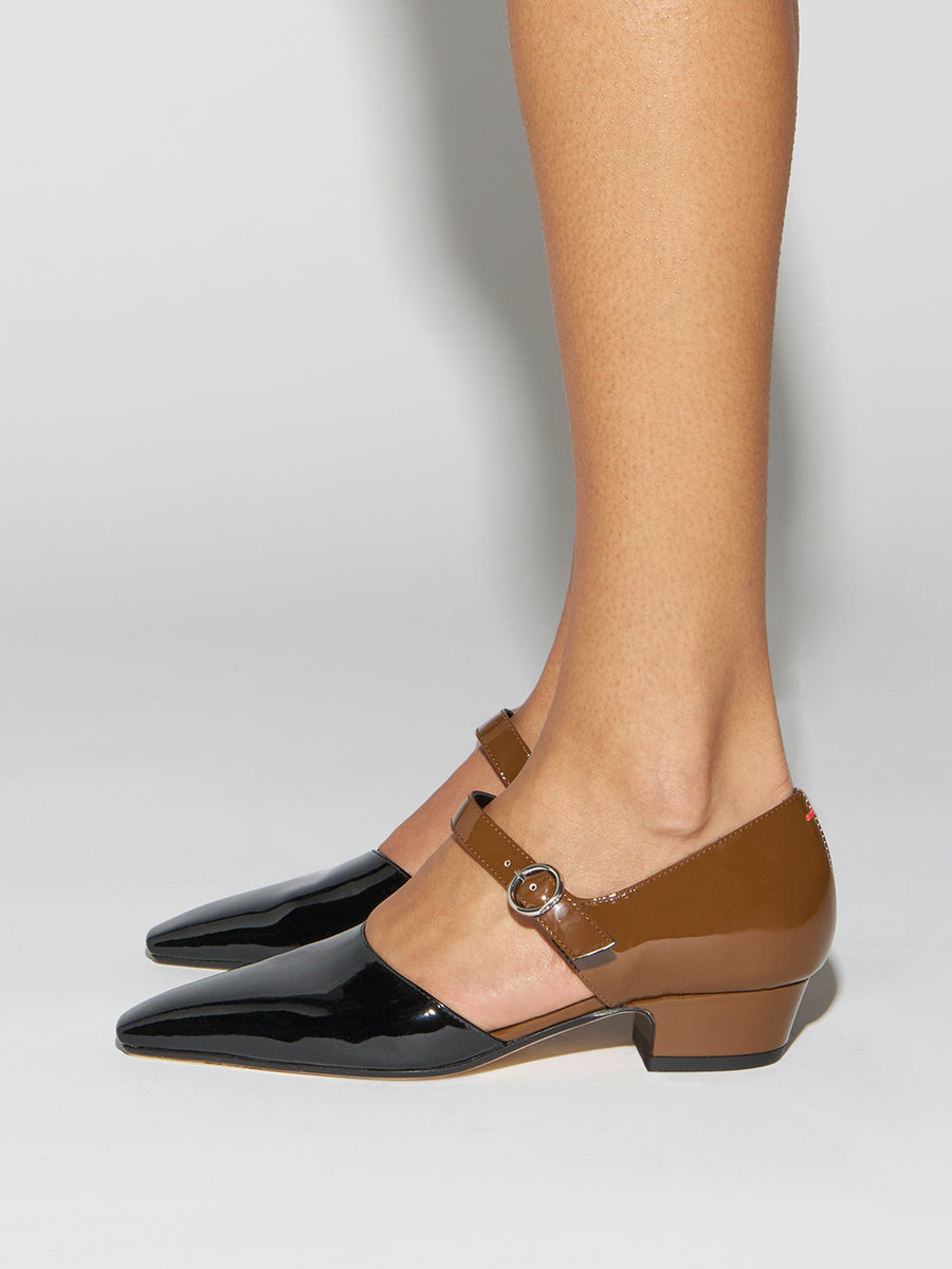 Yara Duo-Tone Mary-Jane Pumps