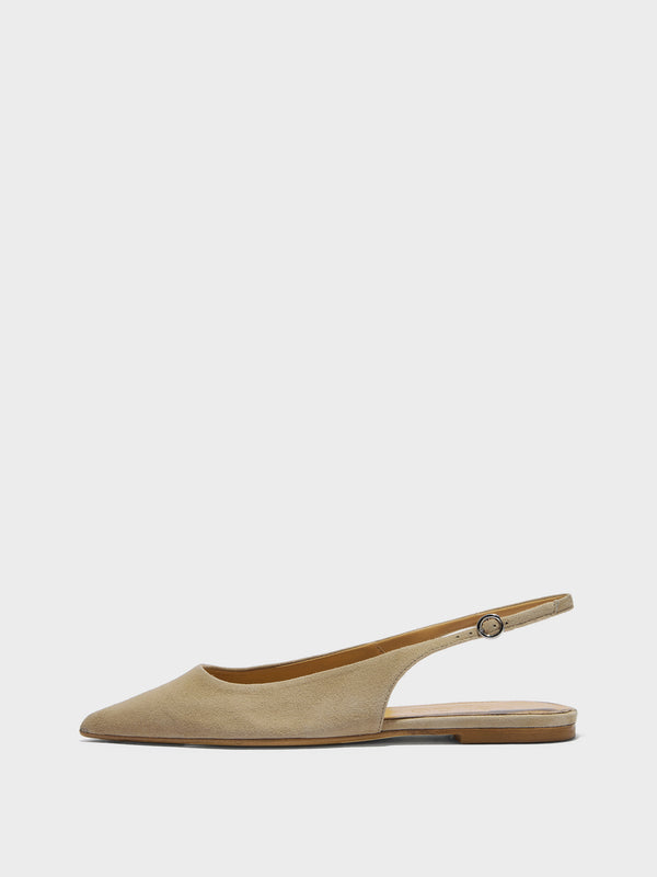 Annora Suede Slingback Flats