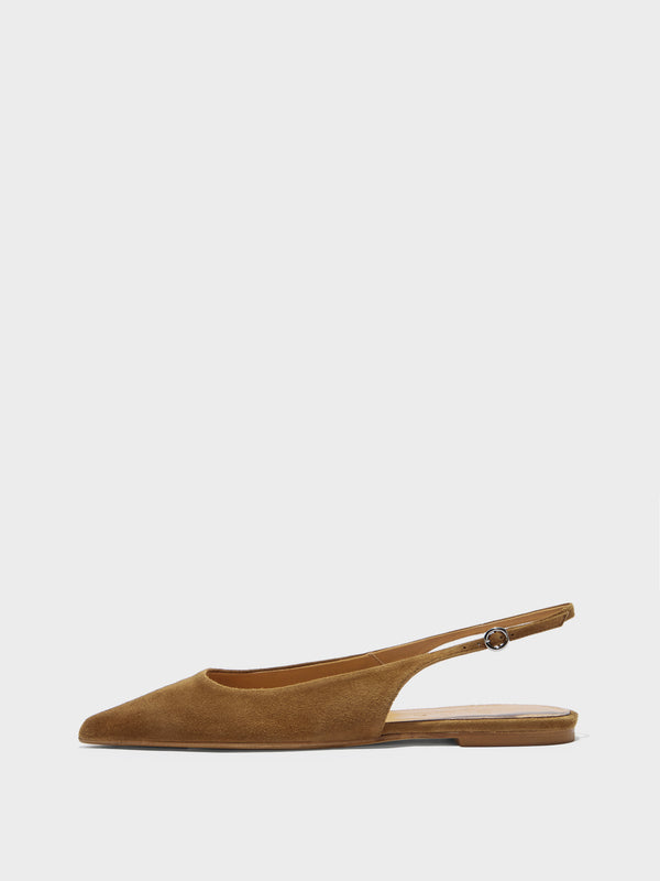 Annora Suede Slingback Flats