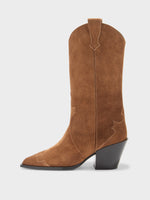 Ariel Suede Cowboy Boots - Image 1