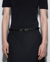 Avia Leather Belt | Moka/Silver Calf