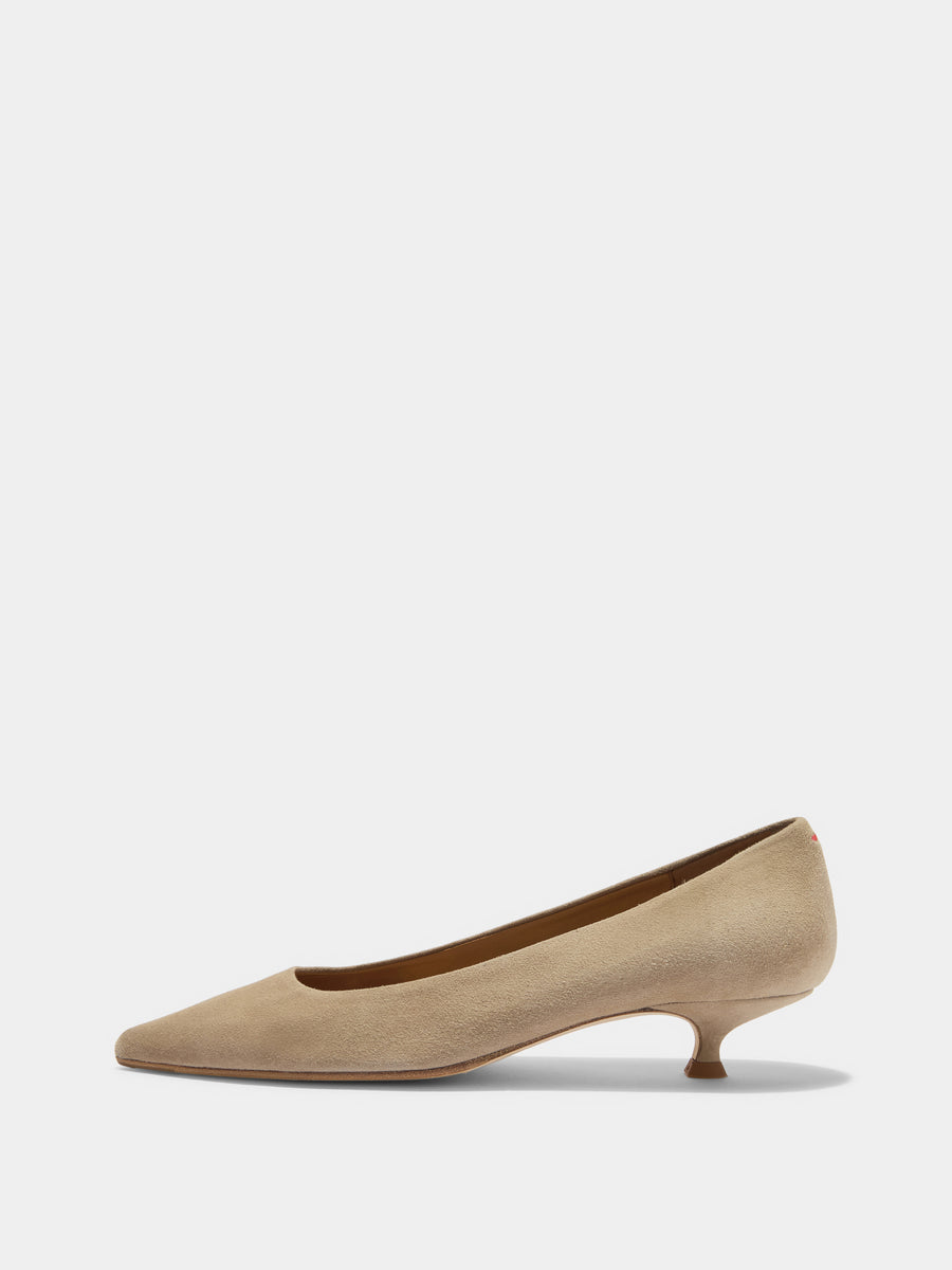 Cari Suede Pointed-Toe Pumps