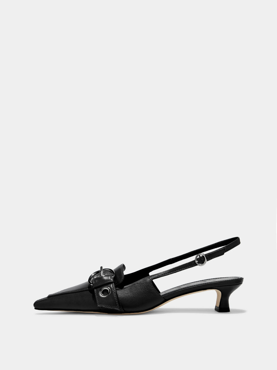 Davina Eyelet Slingback Pumps