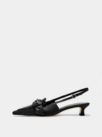 Davina Eyelet Slingback Pumps - Image 1