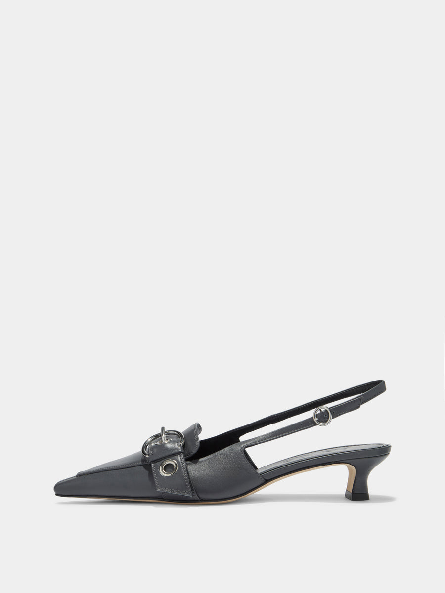 Davina Eyelet Slingback Pumps