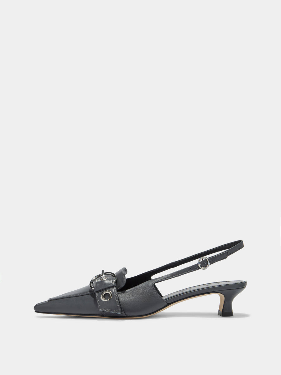 Davina Eyelet Slingback Pumps