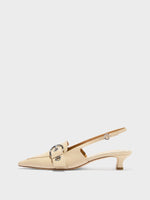 Davina Eyelet Slingback Pumps - Image 1