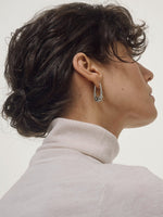 Elias Palladium-Plated Hoop Earrings - Image 3