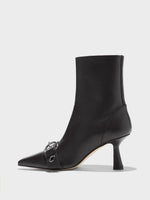 Halima Eyelet Pointed Boots - Image 1