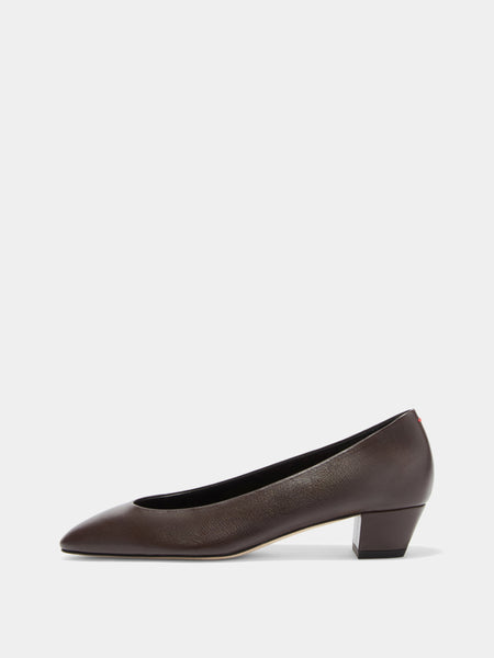 Helia Leather Pumps | Moka Nappa
