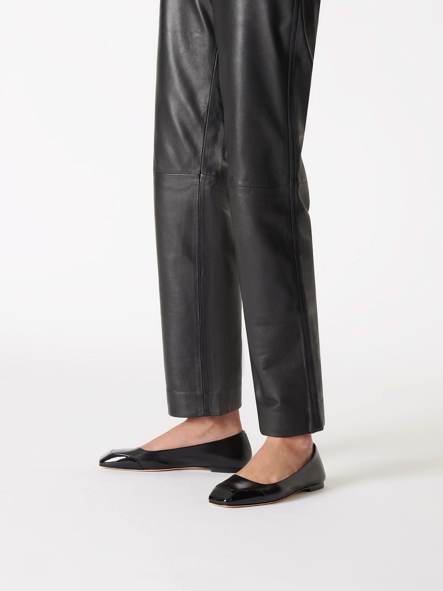 Iris Leather and Patent Ballet Flats