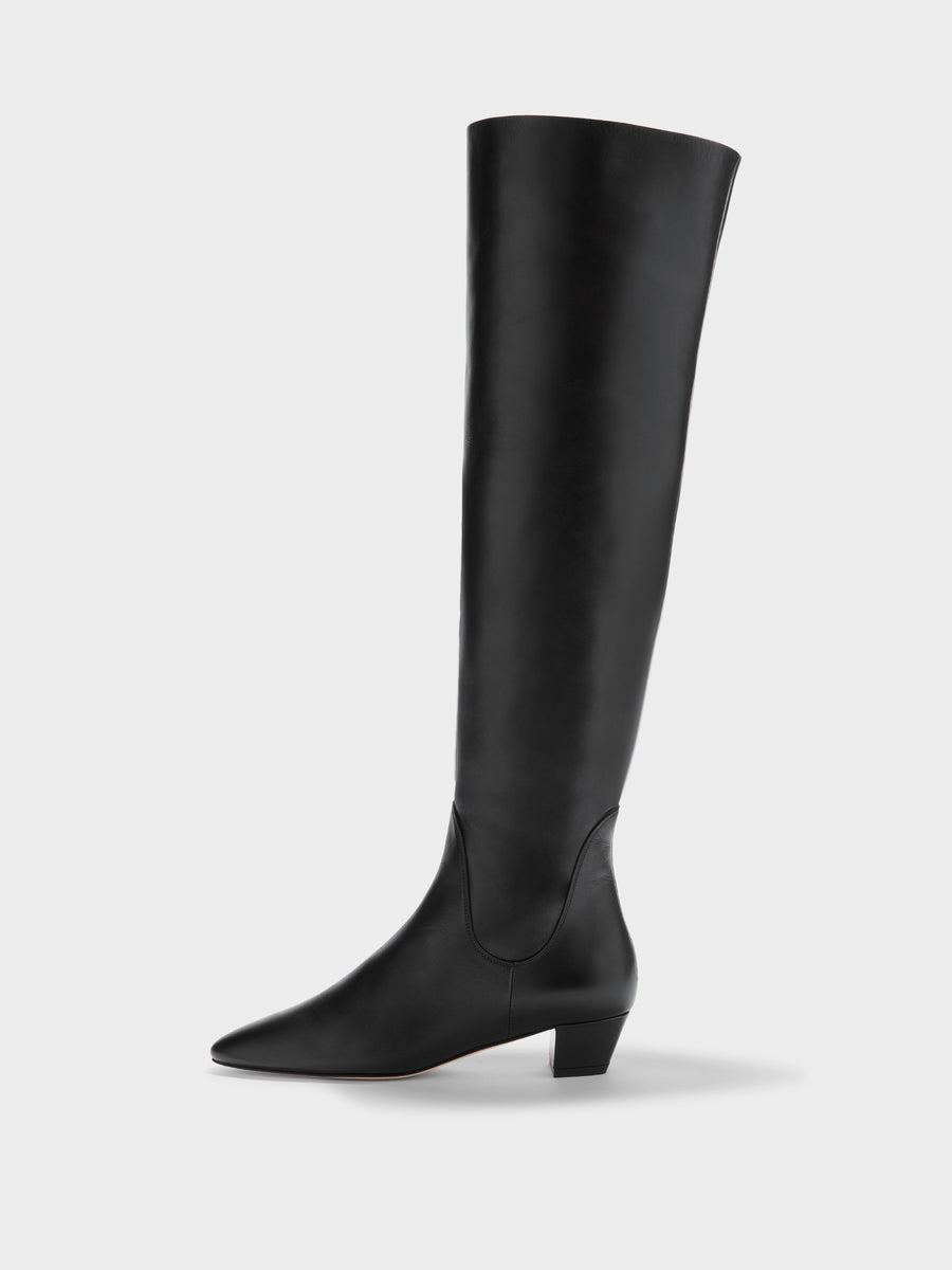 Yonda Leather Over-Knee Boots