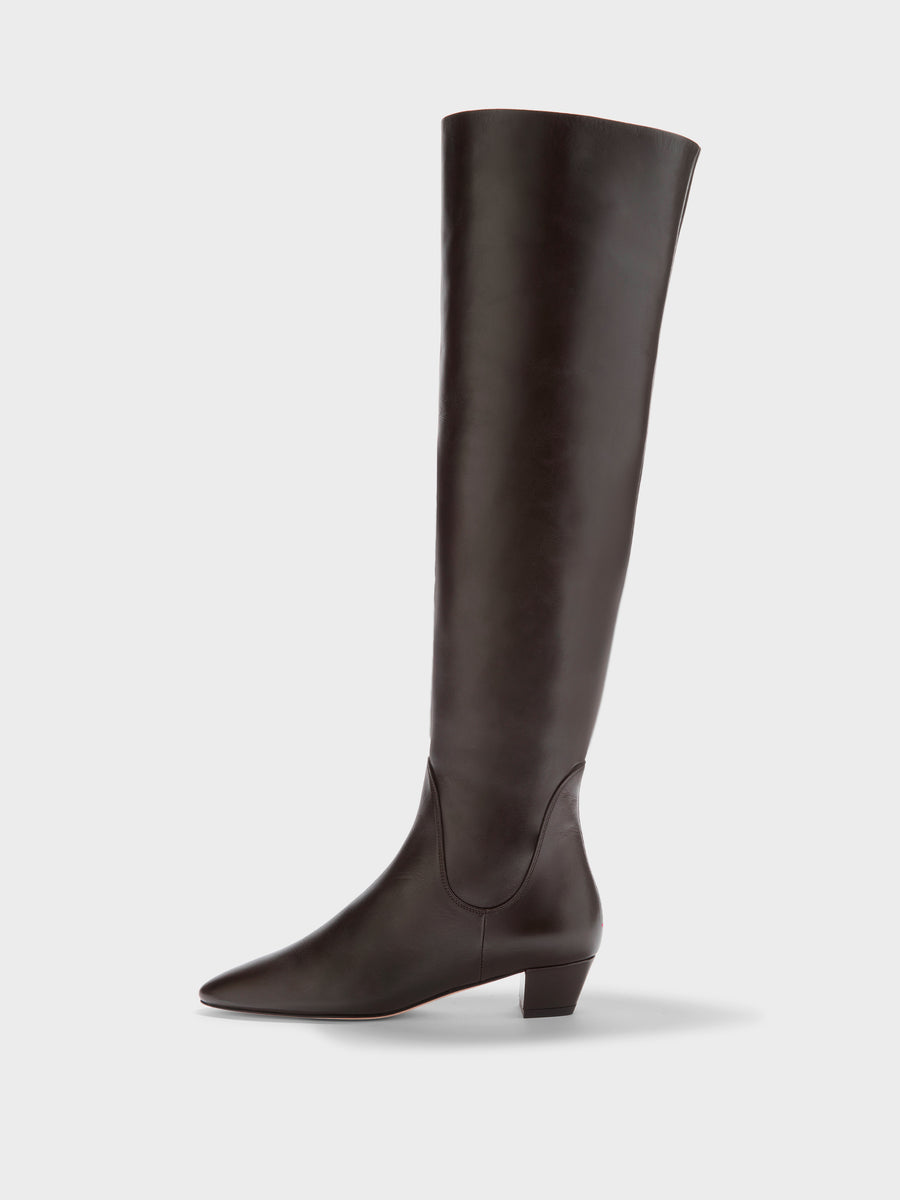Yonda Leather Over-Knee Boots
