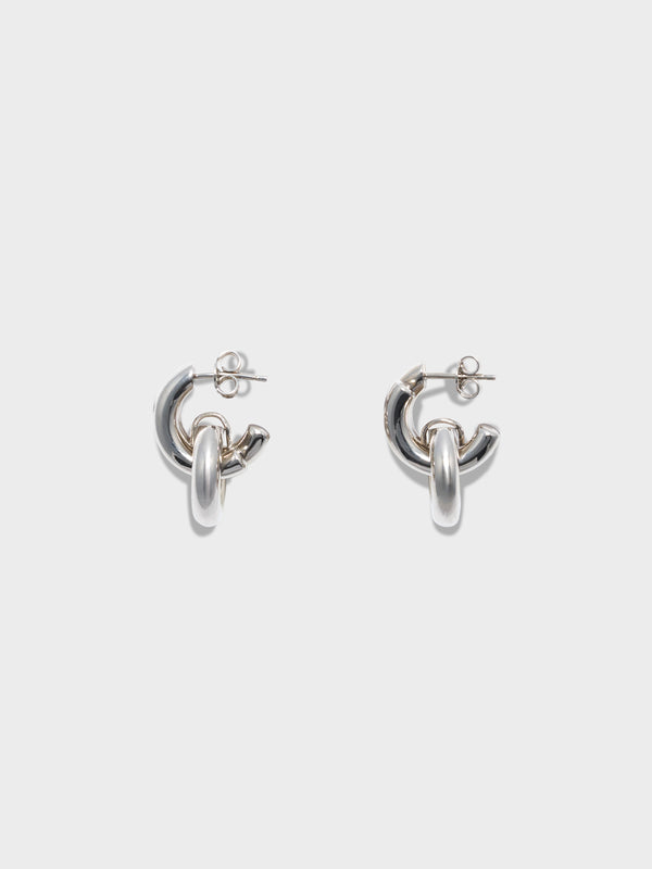 Aeyde | Cyrus Palladium-Plated Hoop Earrings