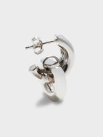 Cyrus Palladium-Plated Hoop Earrings - Image 2