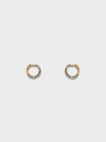 Junior Small 18kt Gold and Palladium-Plated Earrings - Image 1