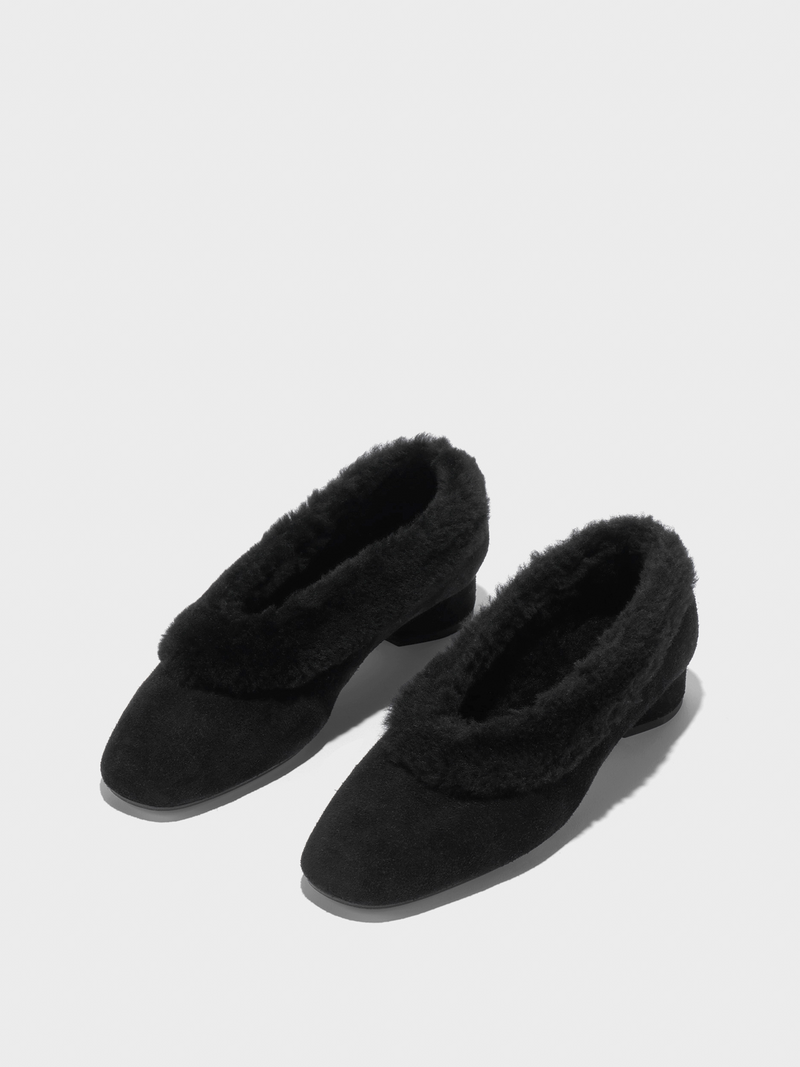 Delia Shearling Flats