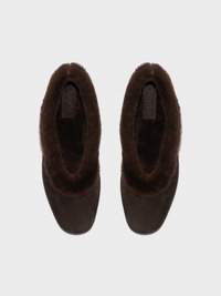 Delia Shearling Flats