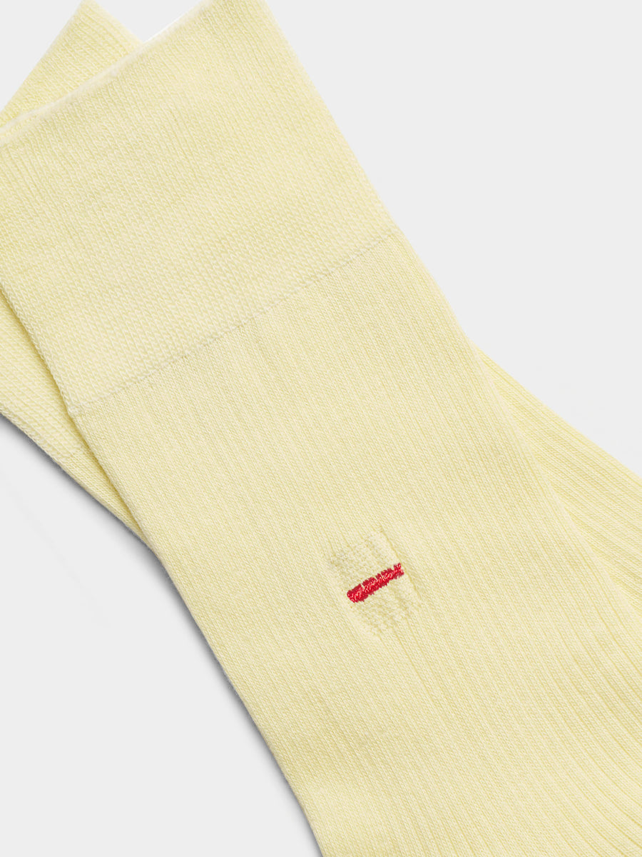 Aeyde | Jamie Cotton Socks for Women | Lemon Cotton | Luxury Materials | Handmade in Italy | Material Details