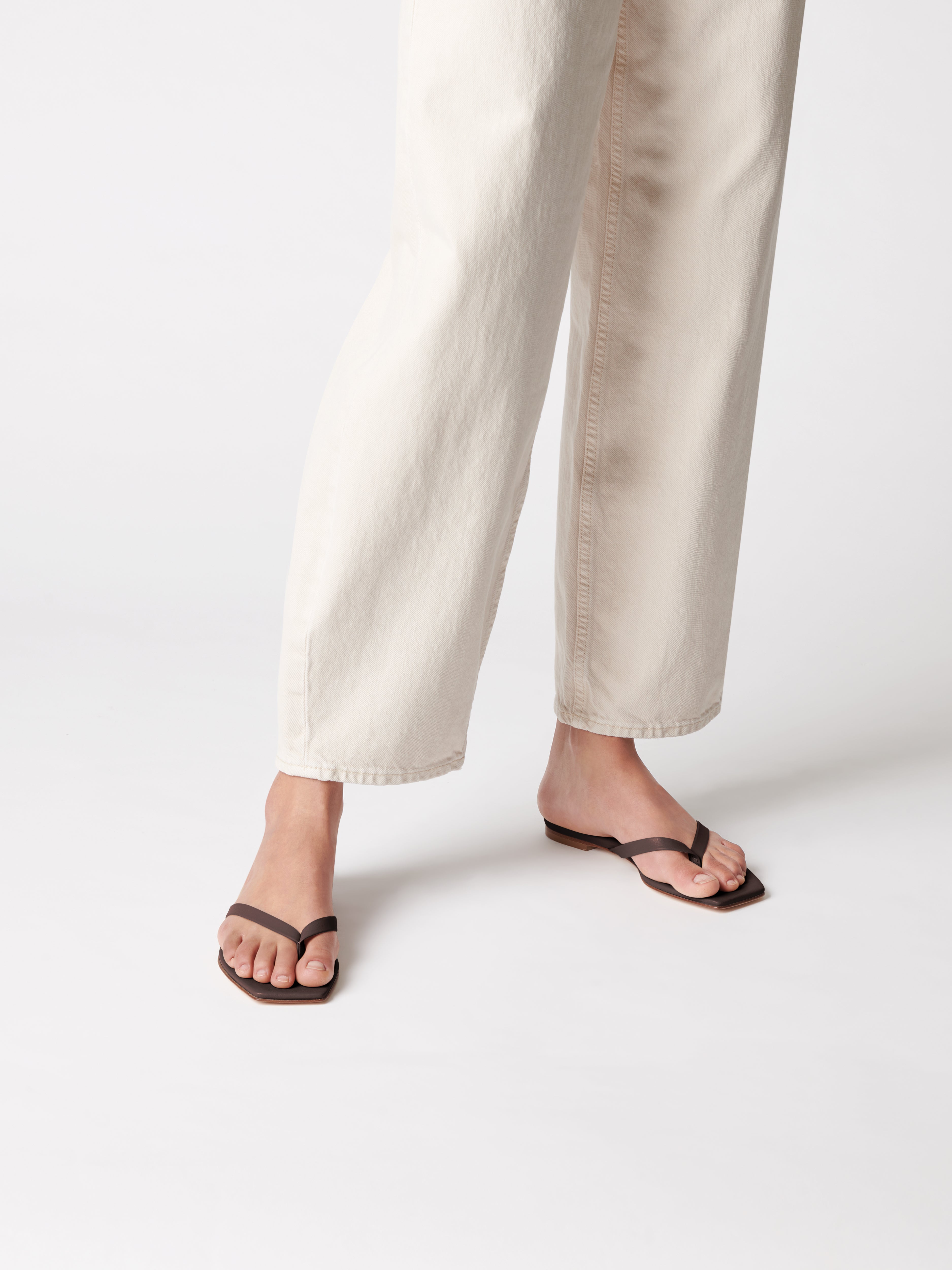 Renee Leather Thong Sandals - Image 6