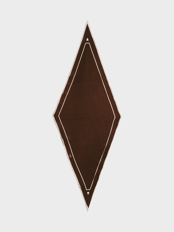 Aeyde | Soren Silk Scarves for Women | Moka Silk | Luxury Materials | Handmade in Italy