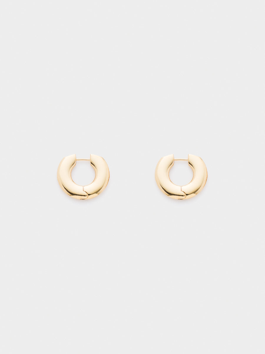 Ada Medium 18kt Gold-Plated Hoop Earrings